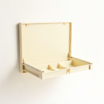 Dune Dell Empty Wall-Mounted Tool Organizer Panel - Ivory (synthetic illustration; no displayed measurements)
