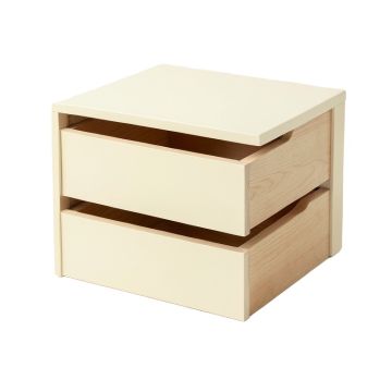 Oak Field Under-Desk Drawer Unit - Cream