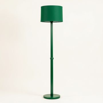 Shore Crossing Floor Lamp With A Plain Fabric Shade - Green (synthetic illustration; no displayed measurements)