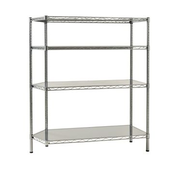 48 '' H X 30 '' W X 14 '' D 4 Shelf Wire Shelving Unit