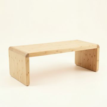 Hill Edge Indoor Bench - Ivory (synthetic illustration; no displayed measurements)