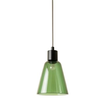 Pine Bluff Pendant Light Suspended From One Plain Cable - Green
