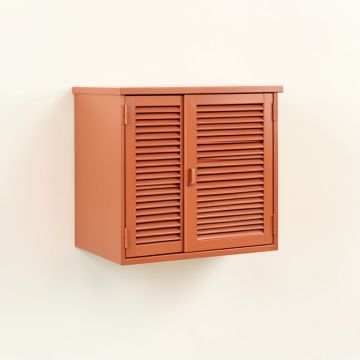 Elm Dell Wall-Mounted Entry Cabinet - Terracotta (synthetic illustration; no displayed measurements)