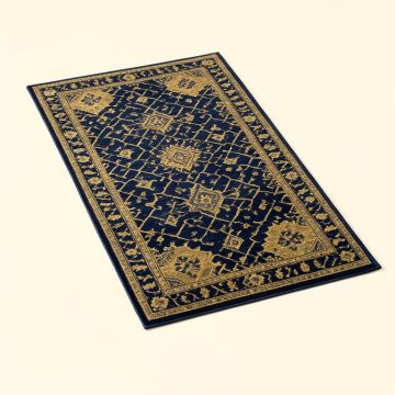 Monterey Geometric Navy/Blue/Gold Area Rug (synthetic illustration; no displayed measurements)