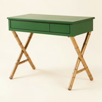 Dawn Falls Writing Desk - Green (synthetic illustration; no displayed measurements)