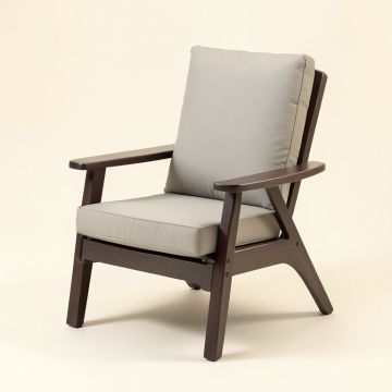 Mitchem Adirondack Patio Chair With Cushions (synthetic illustration; no displayed measurements)