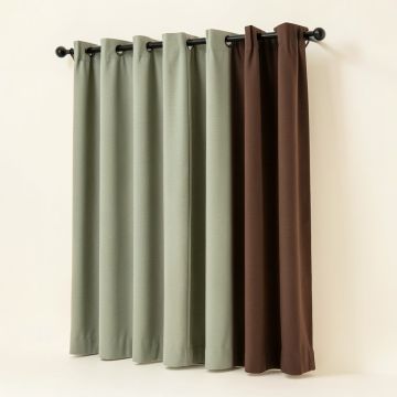 Baarde Solid Blackout Thermal Grommet Single Curtain Panel (synthetic illustration; no displayed measurements)