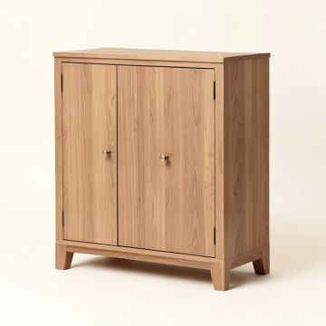 Wilfredo Solid Wood 2 - Door Accent Cabinet (synthetic illustration; no displayed measurements)