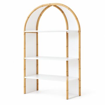 Hill Brook Freestanding Bookcase - White