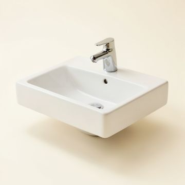 Vox Vitreous China Rectangular Vessel Bathroom Sink With Overflow (synthetic illustration; no displayed measurements)