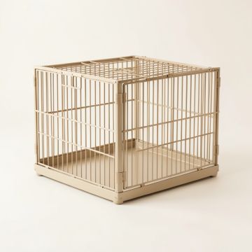 Ridge Bridge Empty Furniture-Style Pet Crate - Beige (synthetic illustration; no displayed measurements)
