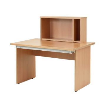 Ternes Computer Floating Desk With Hutch