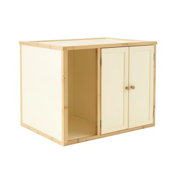 Aspen Canyon Empty Furniture-Style Litter Enclosure - Cream