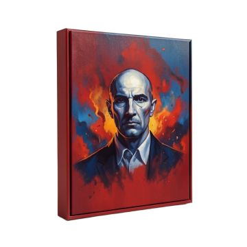`` Ice And Fire '' By Tapia Framed Painting Print On Wrapped Canvas