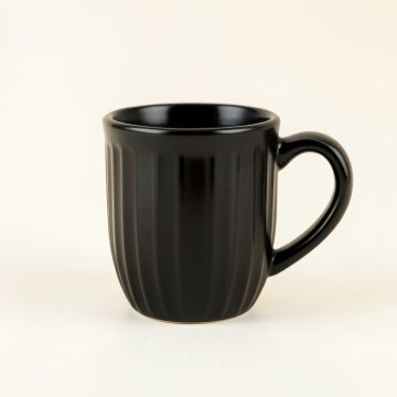 River Canyon Ceramic Mug - Black (synthetic illustration; no displayed measurements)
