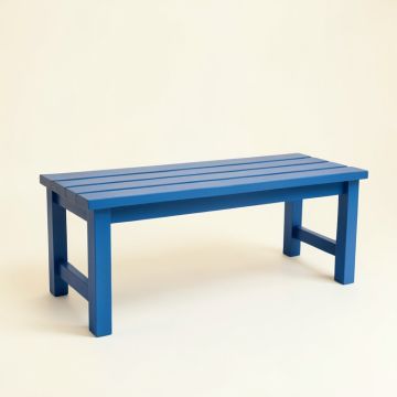 Oak Branch Indoor Bench - Blue (synthetic illustration; no displayed measurements)