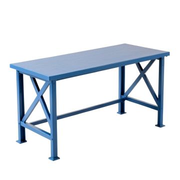 Meadow Brook Empty Workshop Workbench - Blue