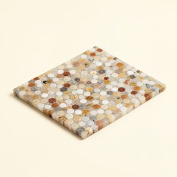 Lokahi Brume Random Sized Glass Pearl Shell Mosaic Tile (synthetic illustration; no displayed measurements)