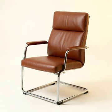Aghan Genuine Leather Conference Chair (synthetic illustration; no displayed measurements)