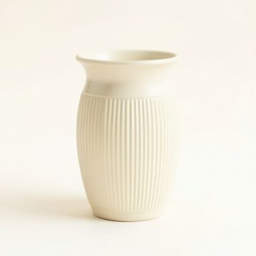 Heath Arc Empty Decorative Vase - Ivory (synthetic illustration; no displayed measurements)