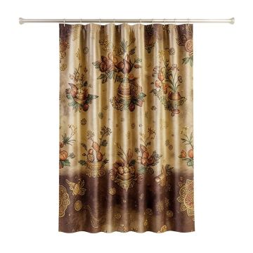 Asian Zen Massage Stone Triplets With Herbal Oil And Scent Candles Shower Curtain Set
