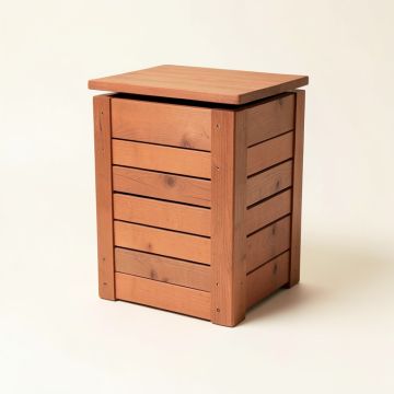 Flint Crest Closed Garden Compost Bin - Terracotta (synthetic illustration; no displayed measurements)