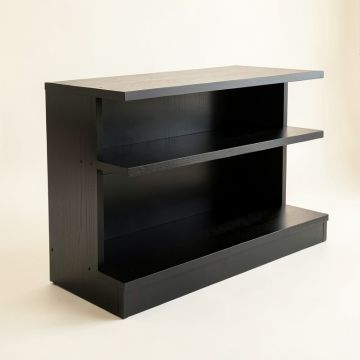 Sage Edge Desktop Shelving Unit - Black (synthetic illustration; no displayed measurements)