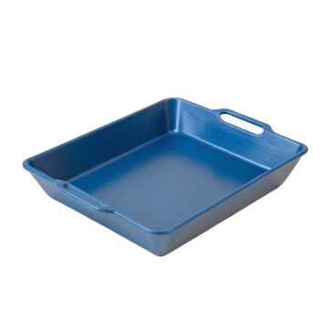 Laurel Bend Serving Tray - Blue