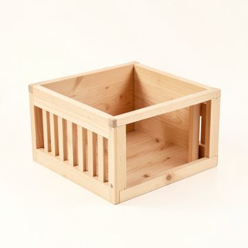Maple Dell Empty Furniture-Style Litter Enclosure - Beige (synthetic illustration; no displayed measurements)