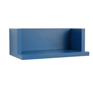Oak Bend Wall-Mounted Shelf - Blue