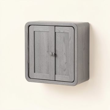 Dawn Crest Wall-Mounted Entry Cabinet - Gray (synthetic illustration; no displayed measurements)