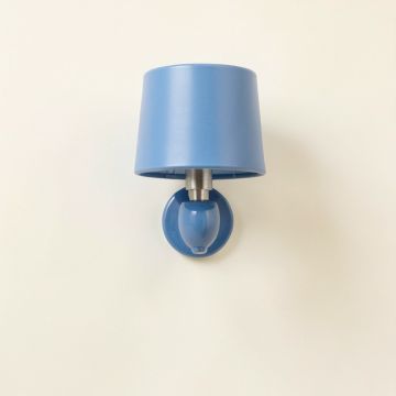 Elm Branch Wall Sconce Mounted On A Plain Wall - Blue (synthetic illustration; no displayed measurements)