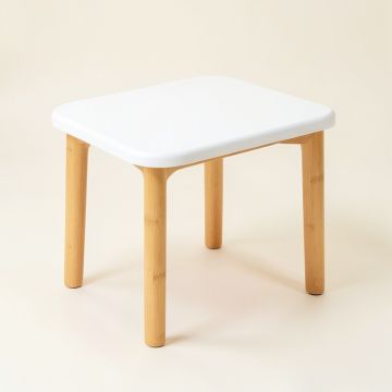 Stone Canyon Compact Balcony Table - White (synthetic illustration; no displayed measurements)