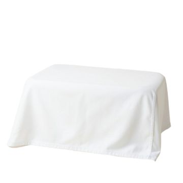 Vale Bridge Flat Bed Sheet - White