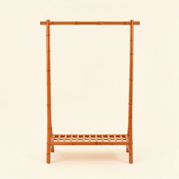 Ridge Arc Empty Garment Rack - Terracotta (synthetic illustration; no displayed measurements)