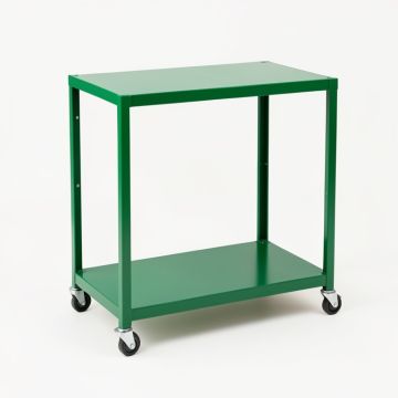 Oak Branch Empty Rolling Workshop Cart - Green (synthetic illustration; no displayed measurements)