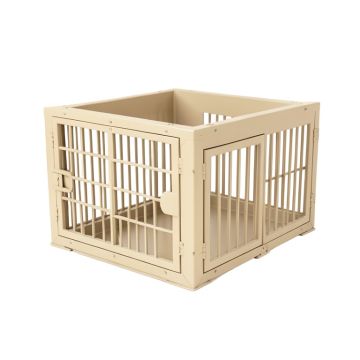 Glen Canyon Empty Furniture-Style Pet Crate - Beige