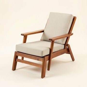 Vandergriff Lounge Patio Chair With Cushions (synthetic illustration; no displayed measurements)