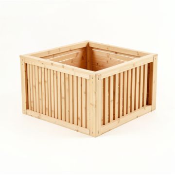 Fern Branch Empty Furniture-Style Litter Enclosure - Beige (synthetic illustration; no displayed measurements)