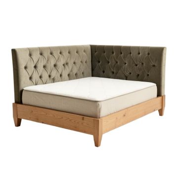 Rita Tufted Upholstered Low Profile Standard Bed