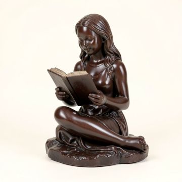 Hibbing Girl Sitting And Reading A Book Statue (synthetic illustration; no displayed measurements)