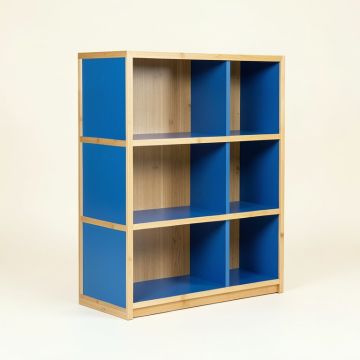 Lake Bluff Freestanding Bookcase - Blue (synthetic illustration; no displayed measurements)