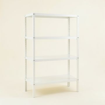 Shore Crest Empty Seed-Starting Shelving Unit Without Lights - White (synthetic illustration; no displayed measurements)