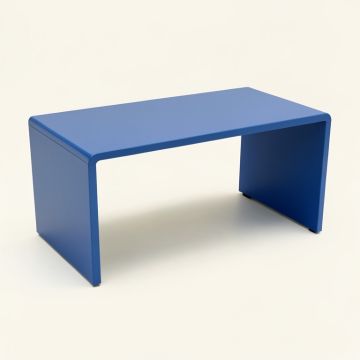 Hill Edge Desktop Monitor Riser - Blue (synthetic illustration; no displayed measurements)
