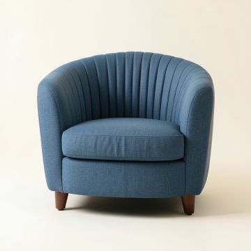 Summit Canyon Upholstered Armchair - Blue (synthetic illustration; no displayed measurements)