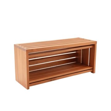 Olive Crossing Shoe Storage Bench - Terracotta