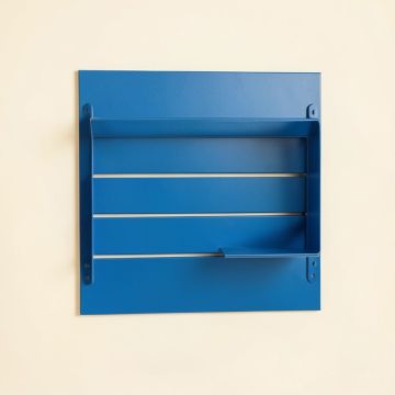 Olive Brook Empty Wall-Mounted Tool Organizer Panel - Blue (synthetic illustration; no displayed measurements)