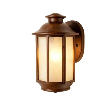Blythewood Walnut Patina Outdoor Wall Lantern