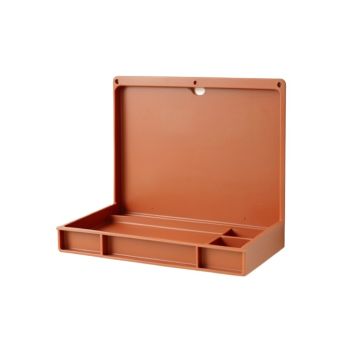 Rowan Bridge Empty Wall-Mounted Tool Organizer Panel - Terracotta