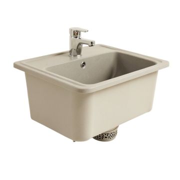 Turino 33 '' L X 18 '' W Farmhouse/Apron Kitchen Sink With Sink Grid And Drain Assembly
